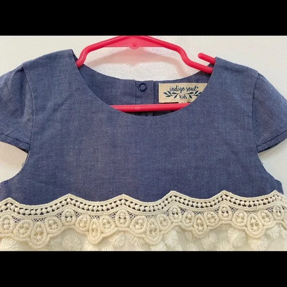 NWT!!! Indigo Soul dress!! Denim & lace 3T - Picture 5 of 5